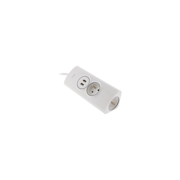 Multiprise D'angle 2p 16a + 2 Usb Précâblée - Otio