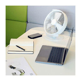 Ventilateur De Table Tim Blanc