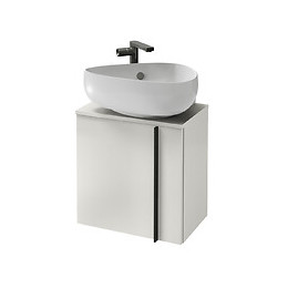 Ensemble Meuble Et Lave-main Nouvelle Vague 1 Porte Ouverture À Gauche, Blanc, 45