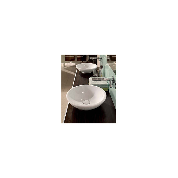 Vasque Ronde À Poser Loop & Friends, 43, Blanc, Vasque Avec Trop Plein