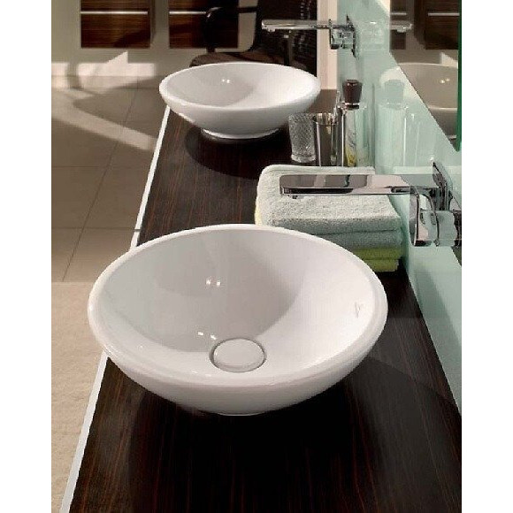 Vasque Ronde À Poser Loop & Friends, 43, Blanc, Vasque Avec Trop Plein