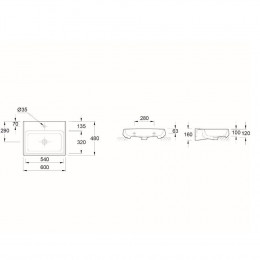 Jacob Delafon- Vasque À Poser Fit Blanche 60 X 48 Cm
