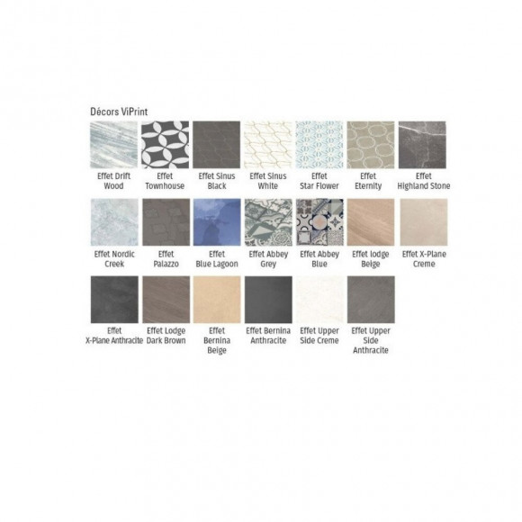 Receveur Douche À Encastrer Subway Infinity Viprint, 90 X 90, Lodge Beige-effect