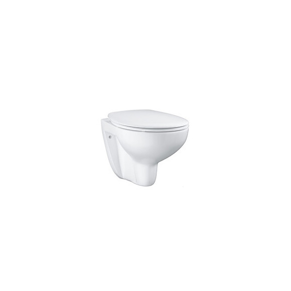 Pack Wc Rimless Bau Ceramic Grohe, Plaque Chromee