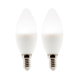 Lot De 2 Ampoules Led Flamme 5w E14 400lm 6500k