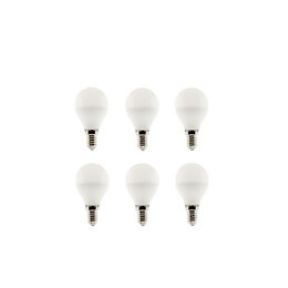 Lot De 6 Ampoules Led Sphérique 5w E14 400lm 6500k