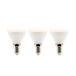 Lot De 3 Ampoules Led Sphériques 5,2w E14 470lm 2700k (blanc Chaud)