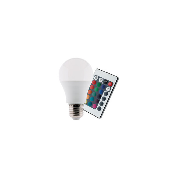 Ampoule Led 7,5w E27 De Couleurs Rgb Avec Télécommande