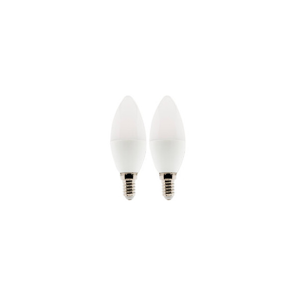 Lot De 2 Ampoules Led Flamme 5,2w E14 470lm 2700k (blanc Chaud)