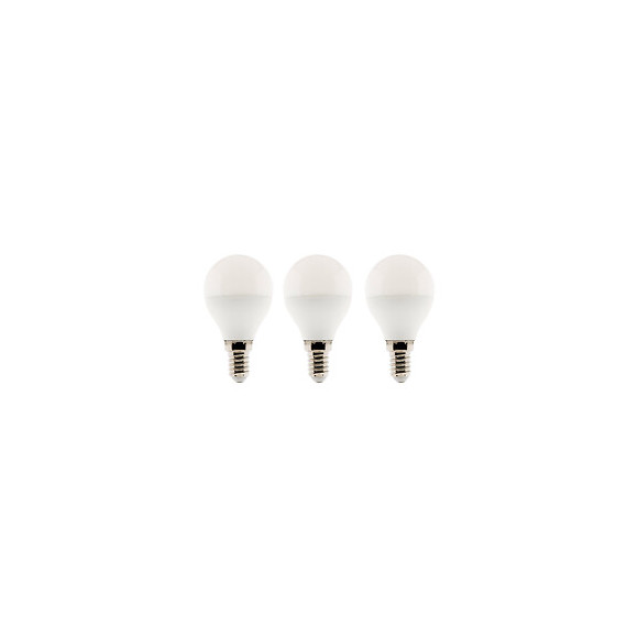 Lot De 3 Ampoules Led Sphériques 5,2w E14 470lm 2700k (blanc Chaud)