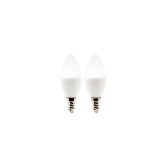 Lot De 2 Ampoules Led Flamme 5w E14 400lm 4000k - (blanc Neutre)