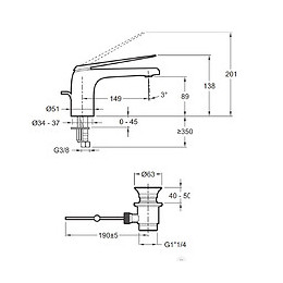 Mitigeur Lavabo Avec Flexibles D Alimentation Avid