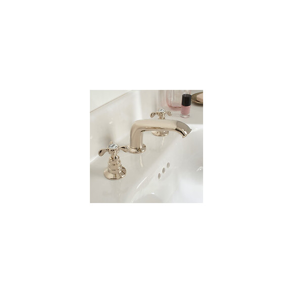 Mélangeur 3 Trous Pour Lavabo Cleo, Or Beige