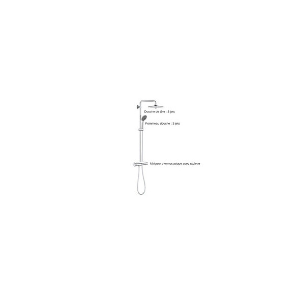 Colonne De Douche Thermostatique Vitalio Joy System 260