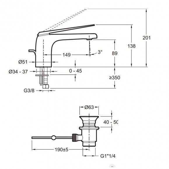 Mitigeur Lavabo Avec Flexibles D Alimentation Avid