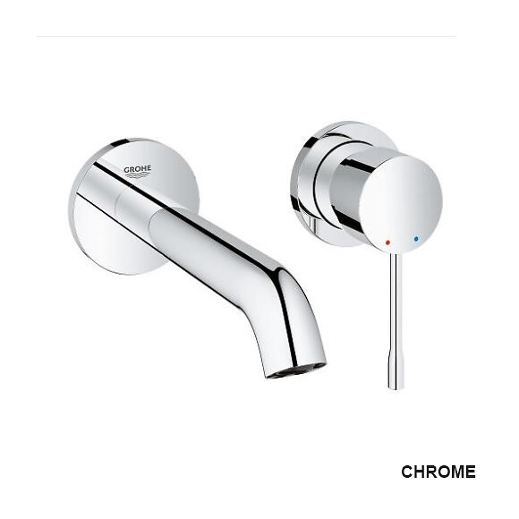 Essence Mitigeur Monocommande 2 Trous Lavabo Taille M Vendu Avec Corps Encastré, Chrome