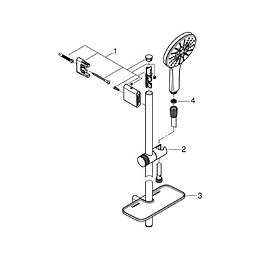 Ensemble De Douche 3 Jets Rainshower Smartactive 130 Avec Barre