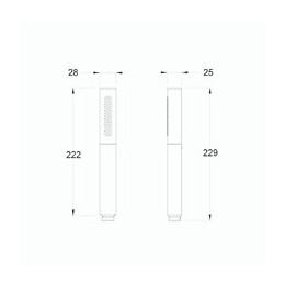 Douchette Stylo 2 Jets Shift Ellipse Chrome