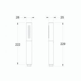 Douchette Stylo 2 Jets Shift Ellipse Chrome