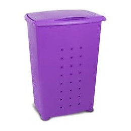 Coffre A Linge 65 L. Millenium Prune (42x35,5x64cm) Tatay