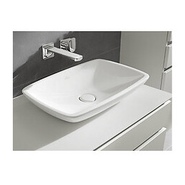 Vasque Rectangle À Poser Loop & Friends, Blanc, Vasque Avec Trop Plein