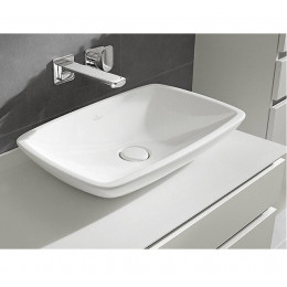 Vasque Rectangle À Poser Loop & Friends, Blanc, Vasque Avec Trop Plein