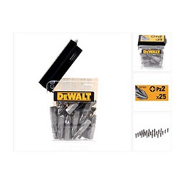Dewalt Dt 71521 Jeu D'embouts Pz2 25 Mm 25 Pièces. ( N427052 )