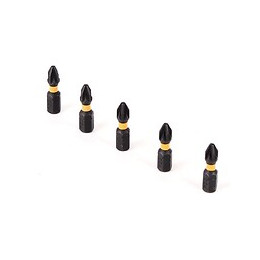 Dewalt Dt 7387 T 5 Pièces D'embouts De Torsion Résistantes Aux Chocs 25 Mm Pz2 Extreme Impact