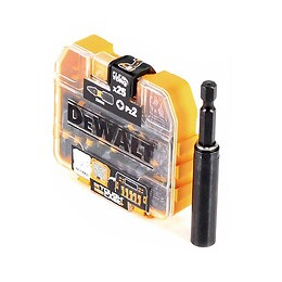Dewalt Set D'embouts:  25x Embouts Pz Flextorq 25 Mm + Coffret Robuste + Porte-embouts