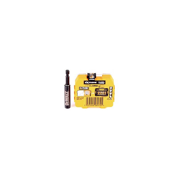 Dewalt Set D'embouts:  25x Embouts Pz Flextorq 25 Mm + Coffret Robuste + Porte-embouts