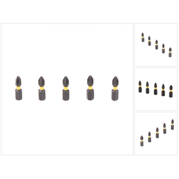Dewalt Dt7994t-qz Ph2 Embouts Pour Visseuse Tête Phillips - 5 Pièces, Longueur 25mm, Magnétique