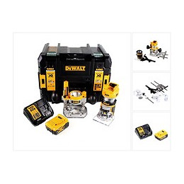 Dewalt Dcw 604 P1 Affleureuse/défonceuse Sans Fil 18v 55 Mm + 1x Batterie 5,0ah + Chargeur + Coffret De Transport