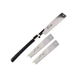 Shogun Scie Universelle Japon Pliable Avec Lame Interchangeable Articulée 265mm + 2x Lames De Scie À Bois Shogun Japan Tremp