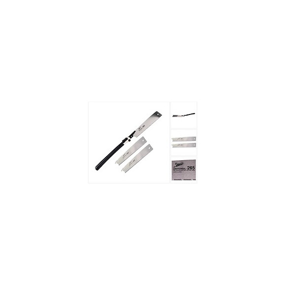 Shogun Scie Universelle Japon Pliable Avec Lame Interchangeable Articulée 265mm + 2x Lames De Scie À Bois Shogun Japan Tremp