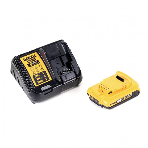 Dewalt Dcw 604 D1 Affleureuse/défonceuse Sans Fil 18v 55 Mm + 1x Batterie 2,0 Ah + Chargeur Rapide + Coffret De Transport