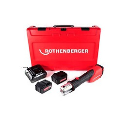 Rothenberger Romax 4000 18 V Li-ion Basic Set Sertisseuse Sans Fil + Coffret De Transport + 2x Batteries 4,0 Ah + Chargeur