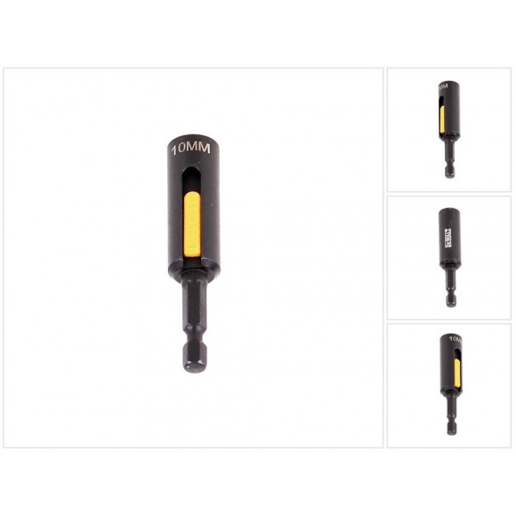 Dewalt Dt 7440 Clé À Douille Hexagonale 10 Mm - De Longueur 75 Mm, Support À Aimant Permanent, Fonction De Nettoyage Facile 