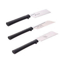 Shogun Japan Set De 3x Lames De Scie À Bois Universelle Ryoba + Dozuki + Kataba ( M-180r + M-190d + M-190w ) - Fabriquées Au 