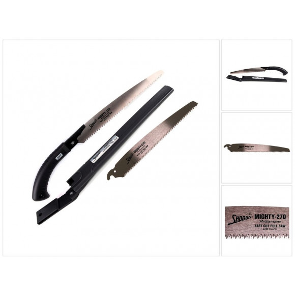 Shogun Scie À Bois À Coupe Rapide + Poignée Pistolet (pis-30) Lame 270 Mm + Lame De Scie À Bois Coupe Rapide - Fabriquée A