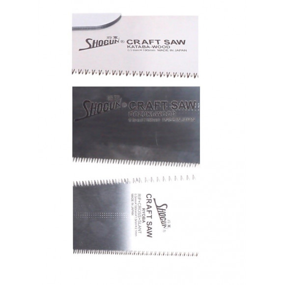 Shogun Japan Set De 3x Lames De Scie À Bois Universelle Ryoba + Dozuki + Kataba ( M-180r + M-190d + M-190w ) - Fabriquées Au 