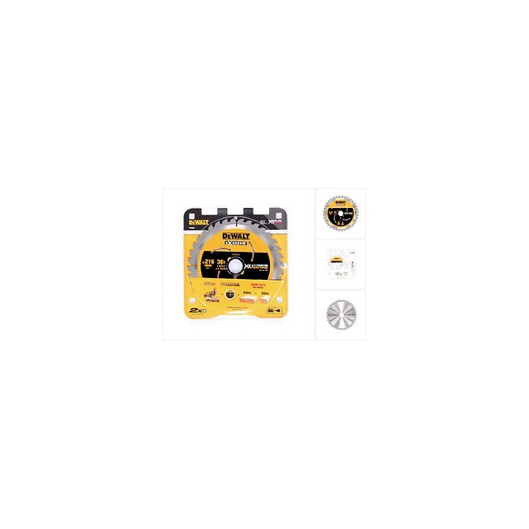 Dewalt Dt 99569 Lame De Scie Circulaire Sans Fil 216 / 30 Mm  Xr, 36 Dents