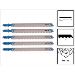 Dewalt Dt2085 Hss Lame De Scie Métal T318a, Jeu De 5 Pièces