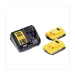 Dewalt Dcp 580 D2 18 V Rabot Sans Fil 82 Mm Avec Boîtier Tstakvi + 2x Batteries Dcb 183 2,0 Ah + 1x Chargeur Dcb 115
