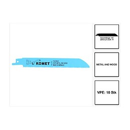 Komet Lame De Scie Metal Et Bois 150mm 14tpi - 10 Pièces. Hss-bi-metall ( 2x 501.008 )