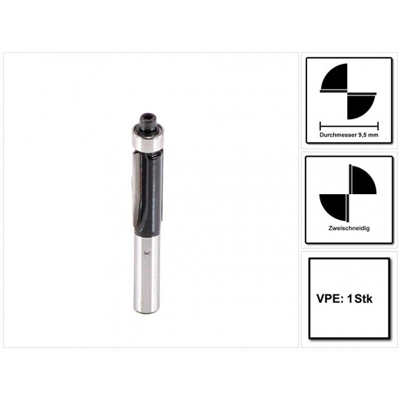 Bosch Fraise À Araser Standard For Wood 8 X 9,5 X 68 Mm ( 2608628346 ) Double Tranchant - Roulement À Billes