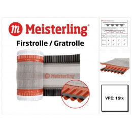 Meisterling  Rouleau D'arêtier / Closoir De Faîtage 320 Mm X 5 M, Pet Anti-uv Haute Performance, Non-tissé - Bande Centrale 