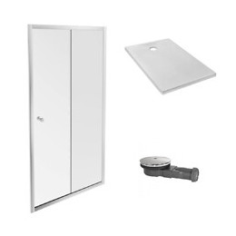 Pack Receveur Douche Ipso Avec Paroi Coulissante Serenity, 120 X 90