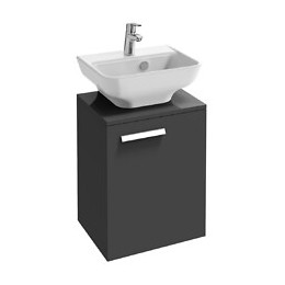 Meuble Lave-mains Struktura Avec Mitigeur Aimé Chrome, Gris Anthracite