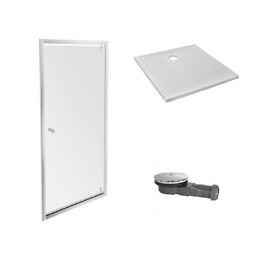 Pack Receveur Douche Ipso Avec Paroi Pivotante Serenity, 90 X 90