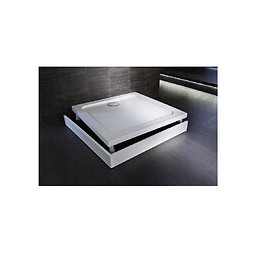 Receveur Antidérapant Carré Flight Safe, 90 X 90, Gris